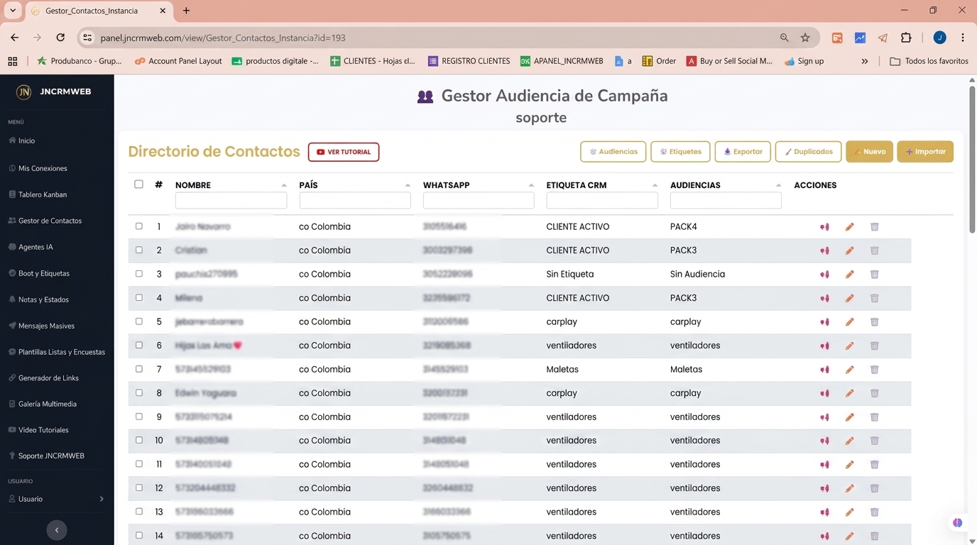 Gestor de Contactos