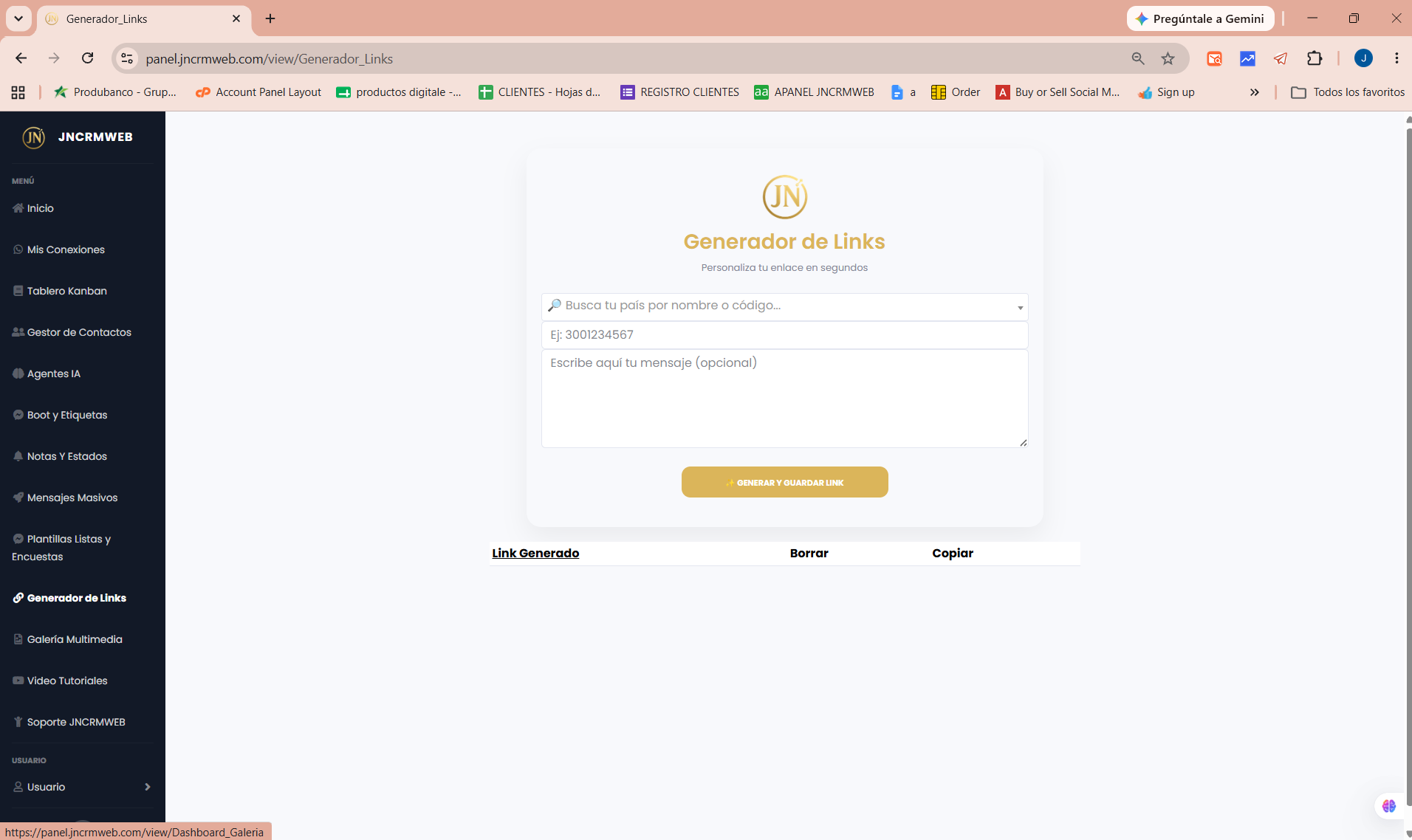 Generador de Links
